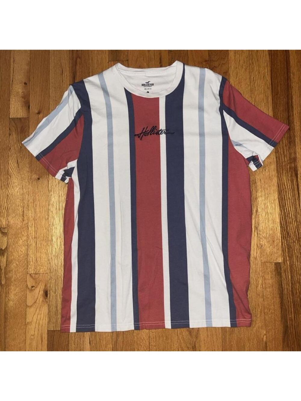 Hollister Co Men's Multi and White Tshirt
